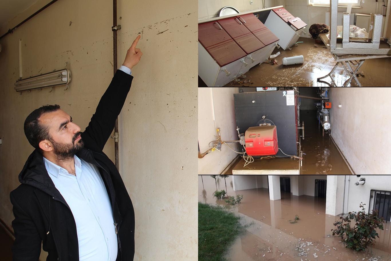 ​Kapıcı ve kazan dairelerine sel suyu basan Memur-Sen TOKİ Yönetimi belediyeyi suçladı